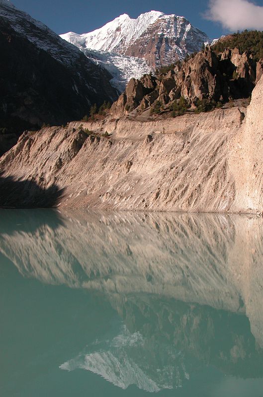 16 Gangapurna and Lake Early Morning From Manang 